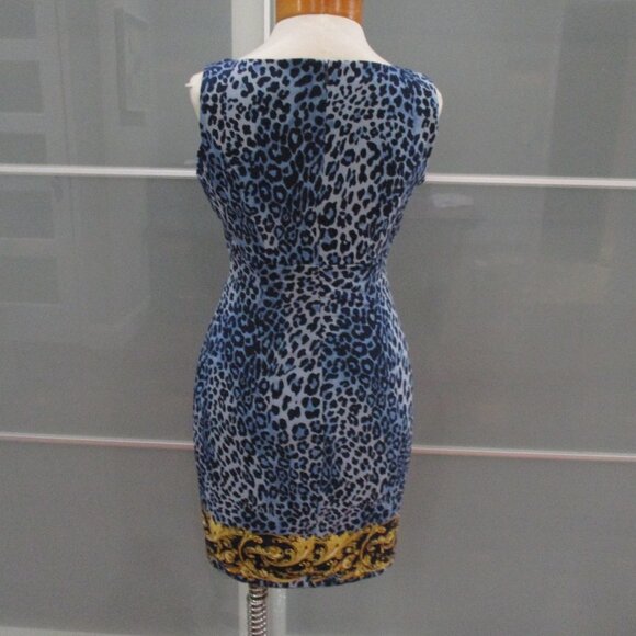 90's Cache Animal / Baroque Print Tank Style Dress - Picture 4 of 6